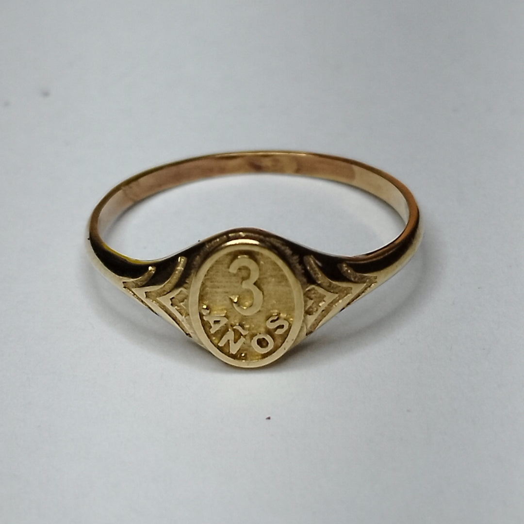 ANILLO ORO 10 K 0,80 GRMS (SEMINUEVO)