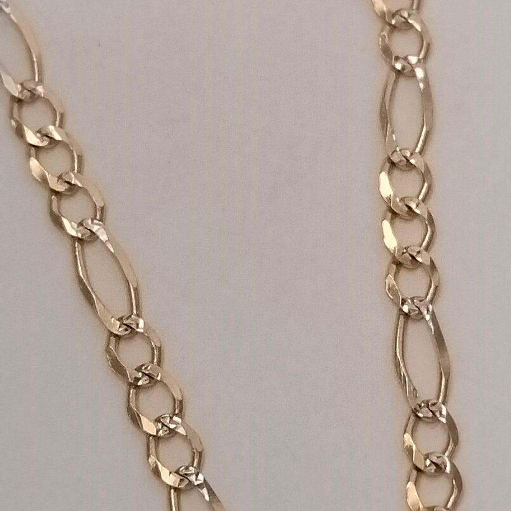 PULSERA 3X1 DIAMANTADA 14K 18 CM 2.4 GR (NUEVO)