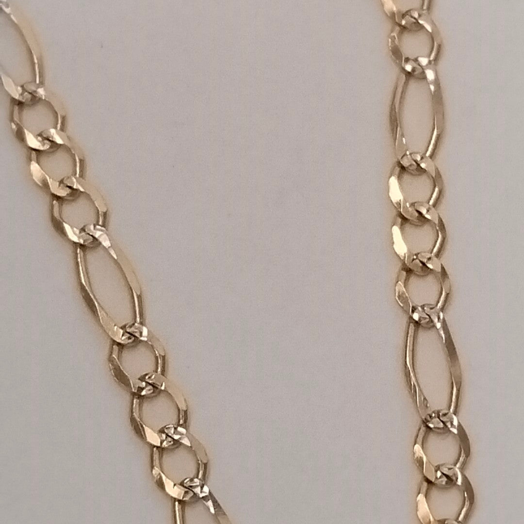 PULSERA 3X1 DIAMANTADA 14K 18 CM 2.4 GR (NUEVO)