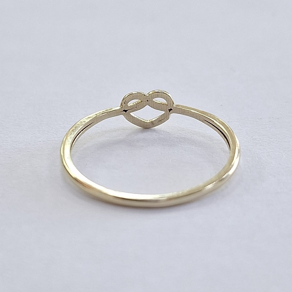 ANILLOS ANILLITO FIG CORAZON 10K TALLA 8 0.9 GR (NUEVO)