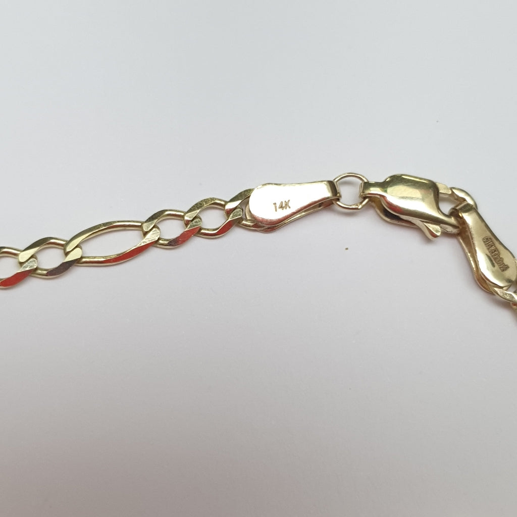 CADENA TEJIDO 3X1 14K 55 CM 8.3 GR (NUEVO)