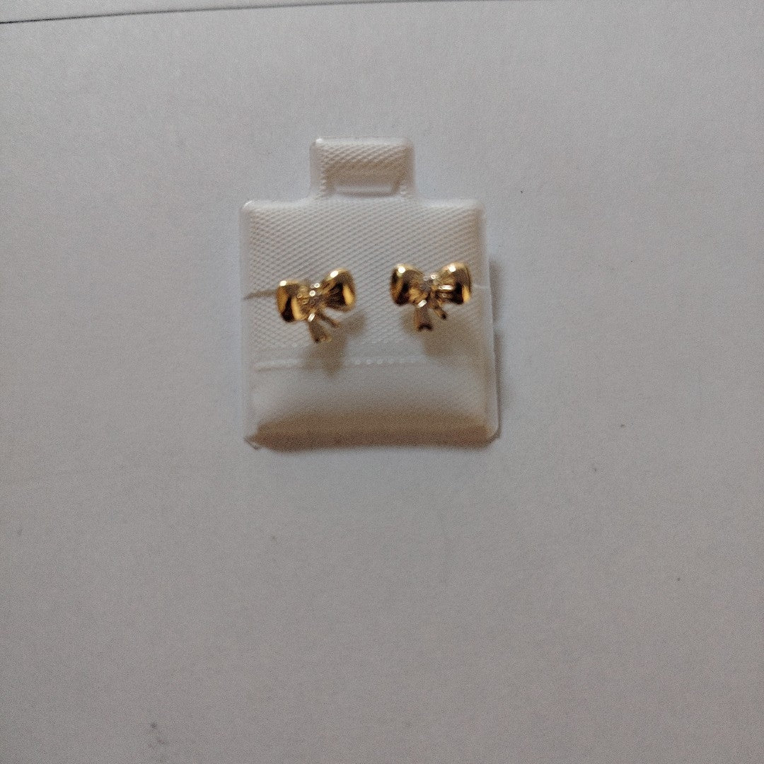 BROQUELES BROQUEL FIG MOÑO C CIRCONIA 14K 0.2441 GR (NUEVO)