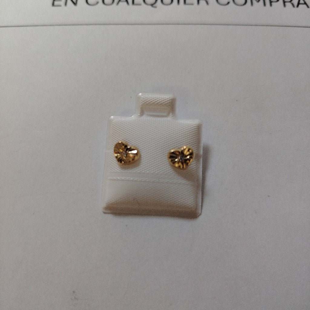 BROQUELES BROQUEL FIG CORAZON C CIRCONIA 14K 0.2603 GR (NUEVO)