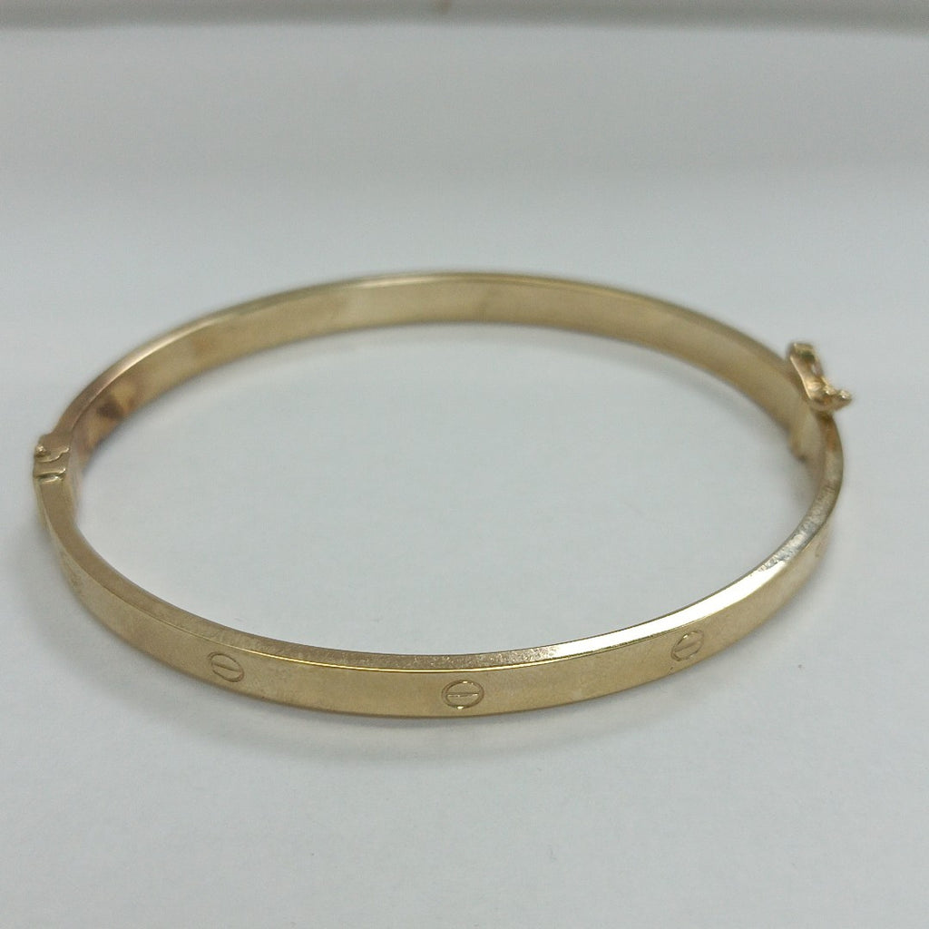 PULSERA RIGIDA ORO 10 K 4.9 GRMS (SEMINUEVO)