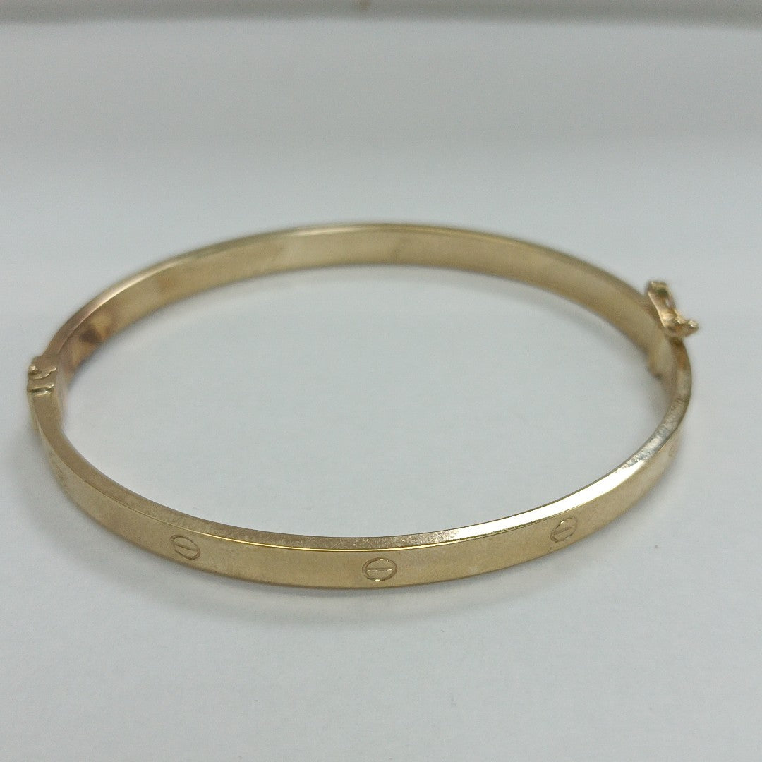 PULSERA RIGIDA ORO 10 K 4.9 GRMS (SEMINUEVO)