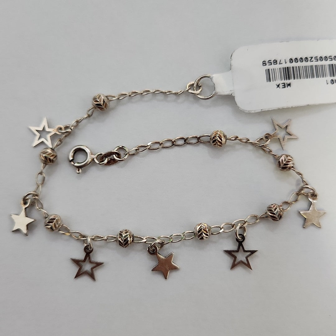PULSERA TEJIDO ESPECIAL PLATA .925 18 CM 3.1 GR (NUEVO)