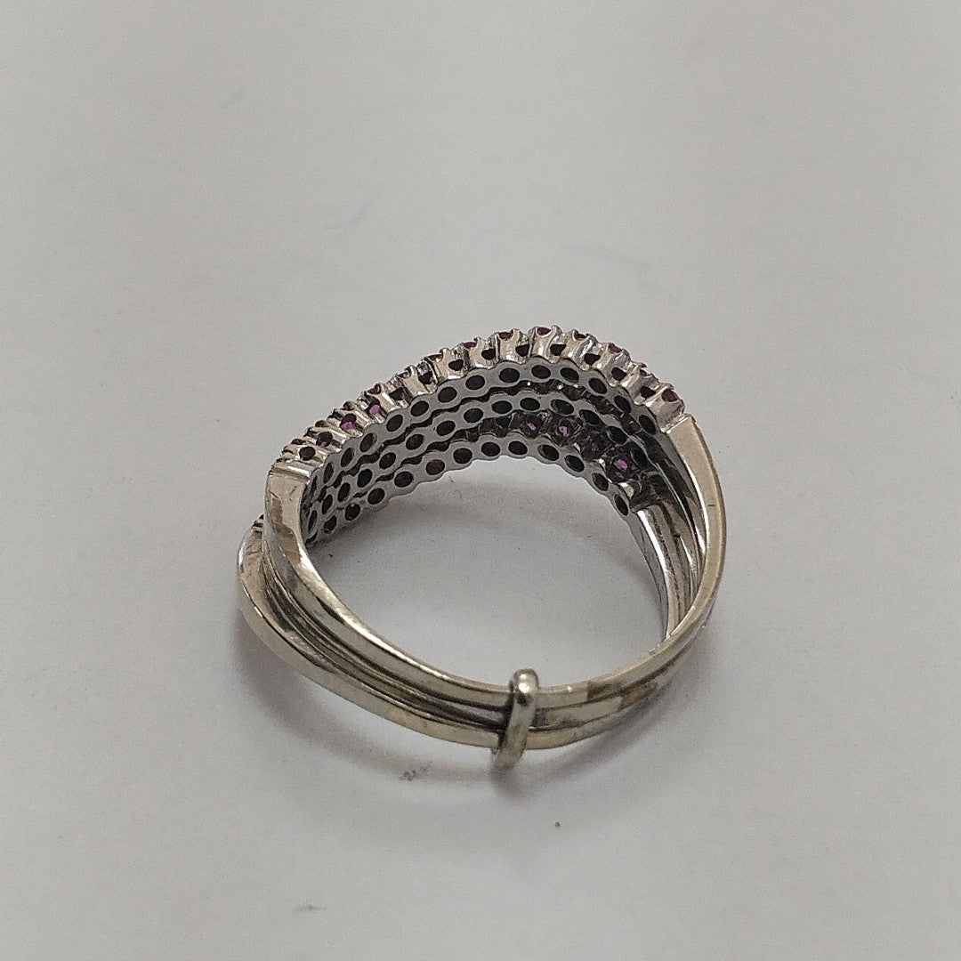 ANILLO ORO, ORO BLANCO 14 K 4.5 GRMS (SEMINUEVO)