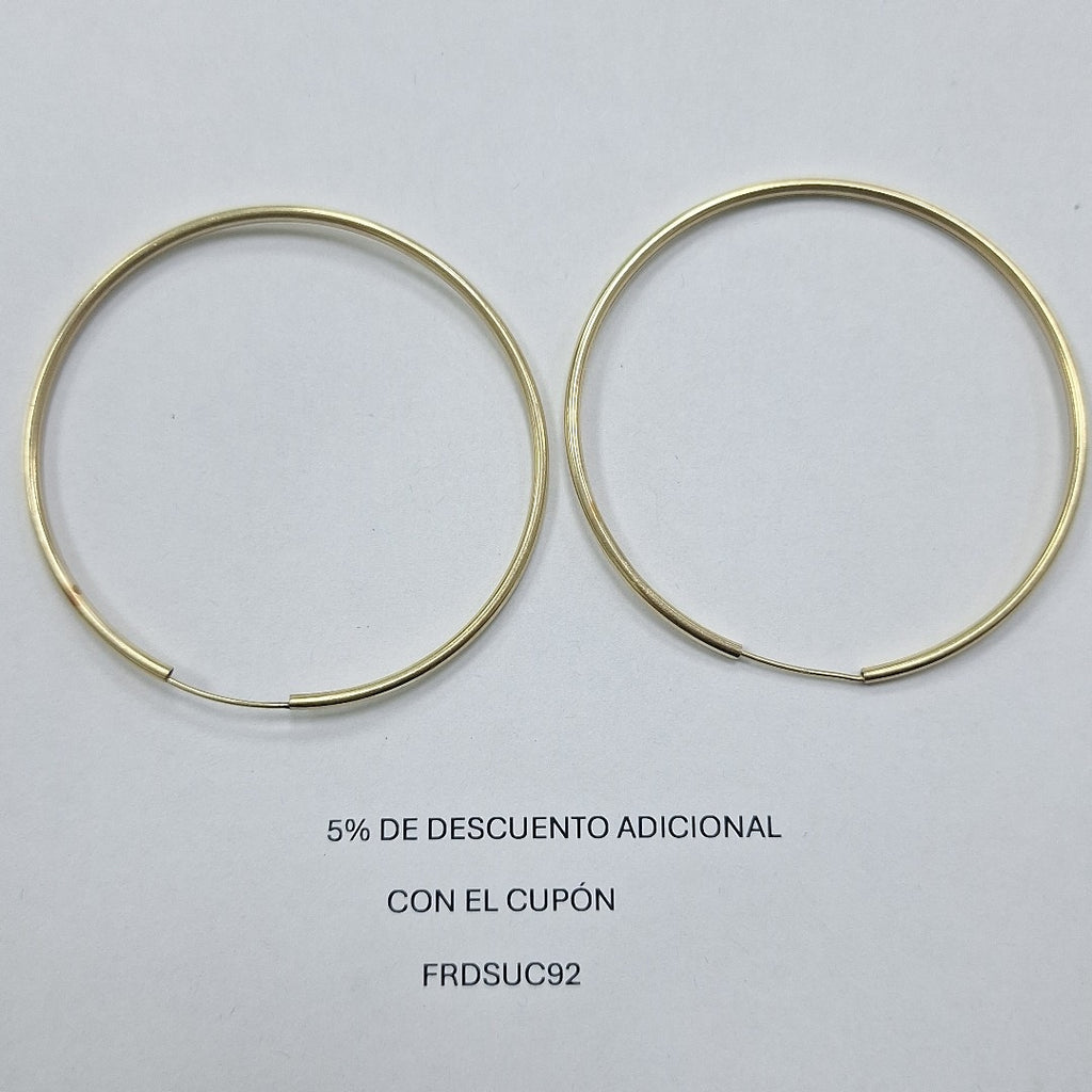 ARRACADAS PAR ORO 10 K 5,10 GRMS (SEMINUEVO)