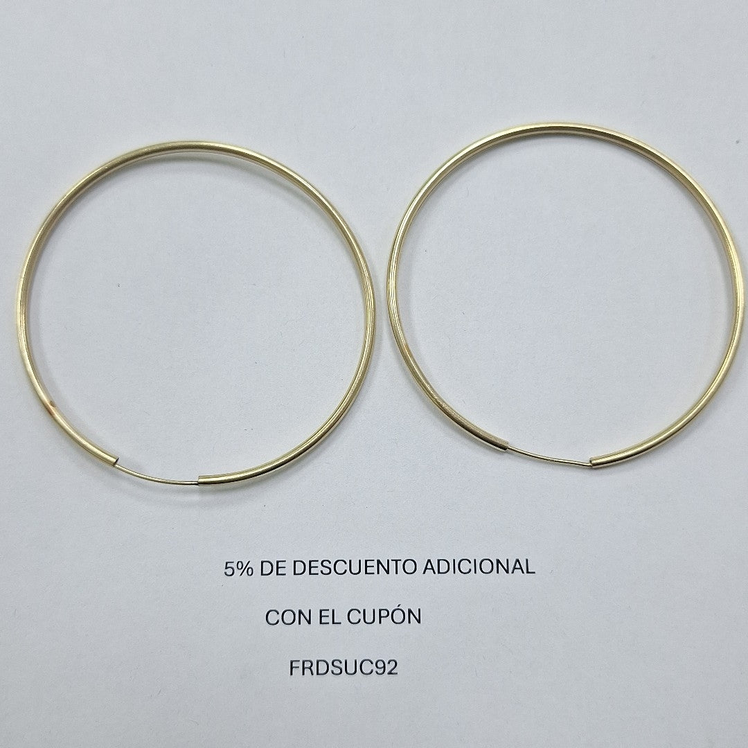 ARRACADAS PAR ORO 10 K 5,10 GRMS (SEMINUEVO)