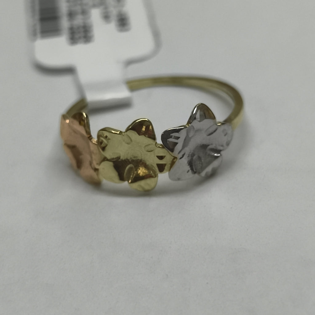 ANILLOS ANILLITO FIG FLORES 10K TALLA 7 1.2 GR (NUEVO)