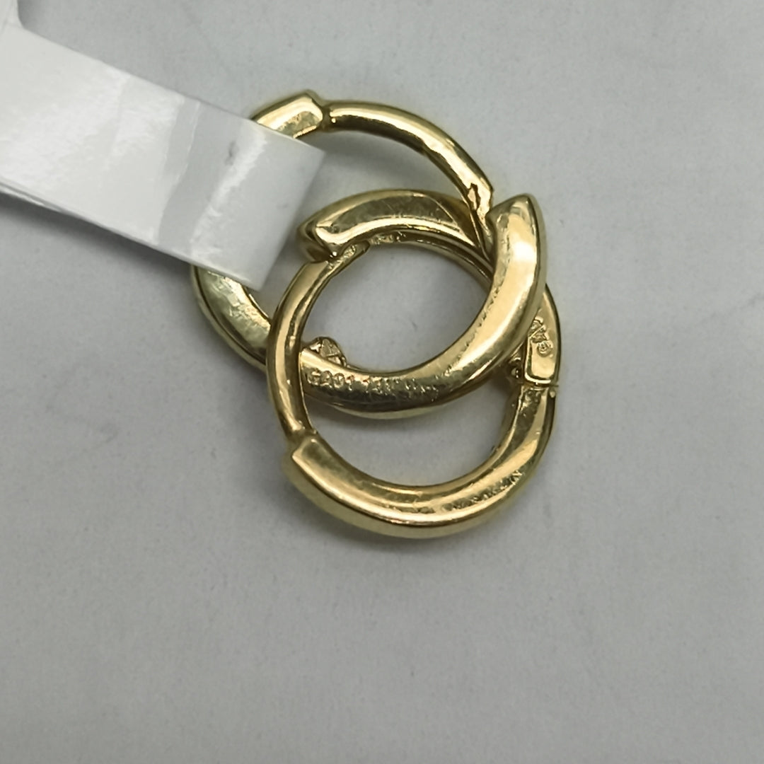 ARETES HUGGIE 14K 1.3 GR (NUEVO)