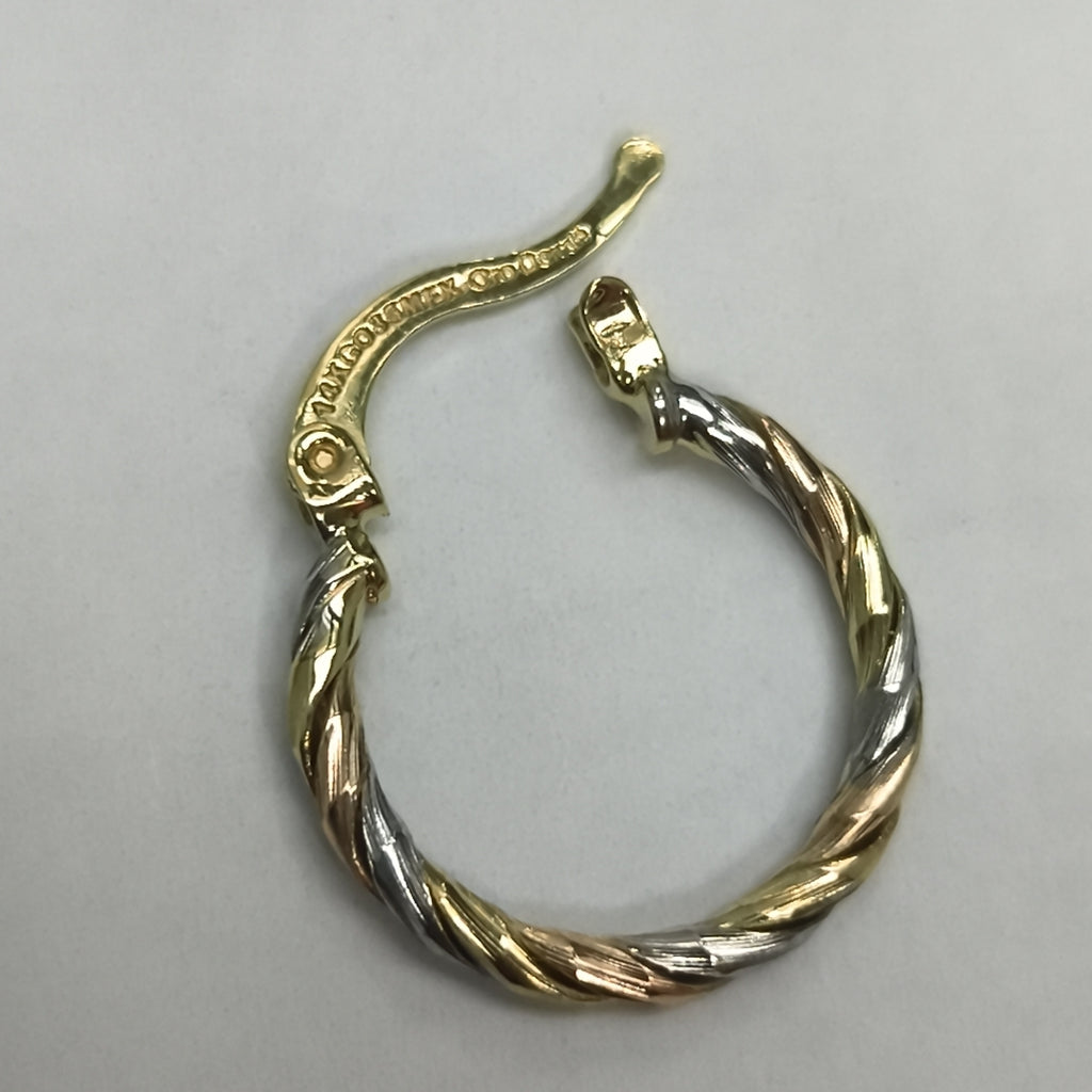 ARETES ARRACADAS COMBINADAS 14K 2.1 GR (NUEVO)