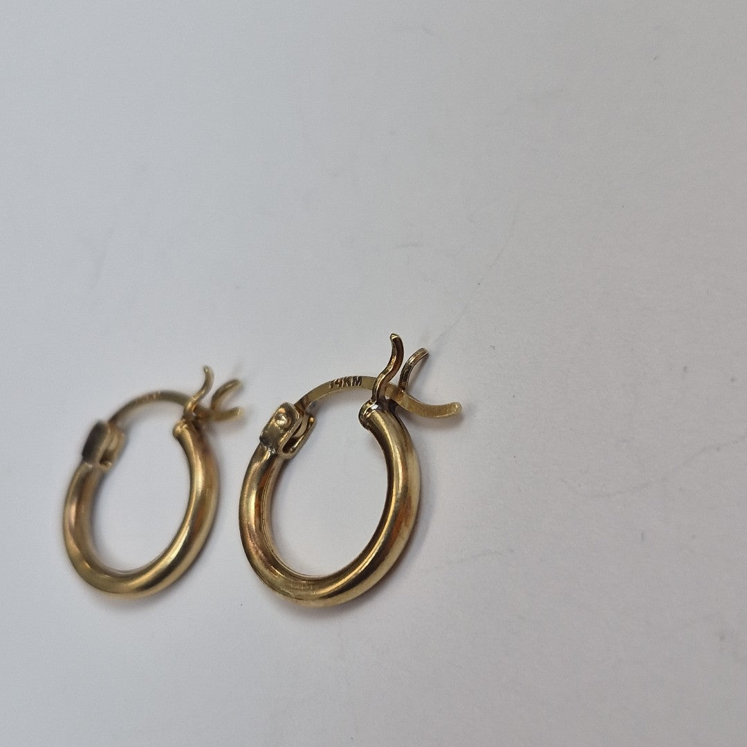 ARRACADAS PAR ORO 14 K 1.1 GRMS (SEMINUEVO)