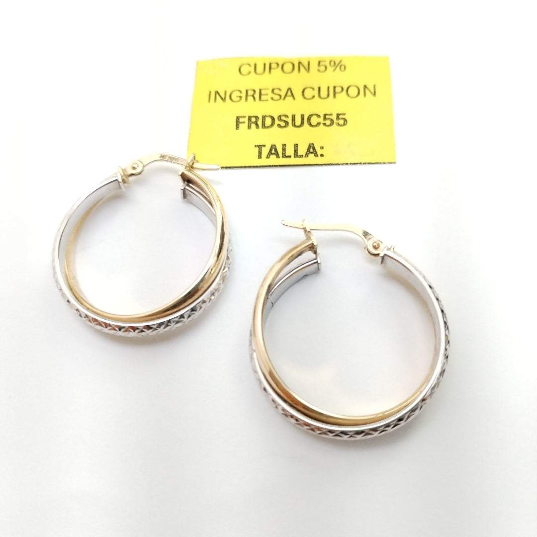 ARRACADAS PAR ORO 14 K 3.2 GRMS (SEMINUEVO)