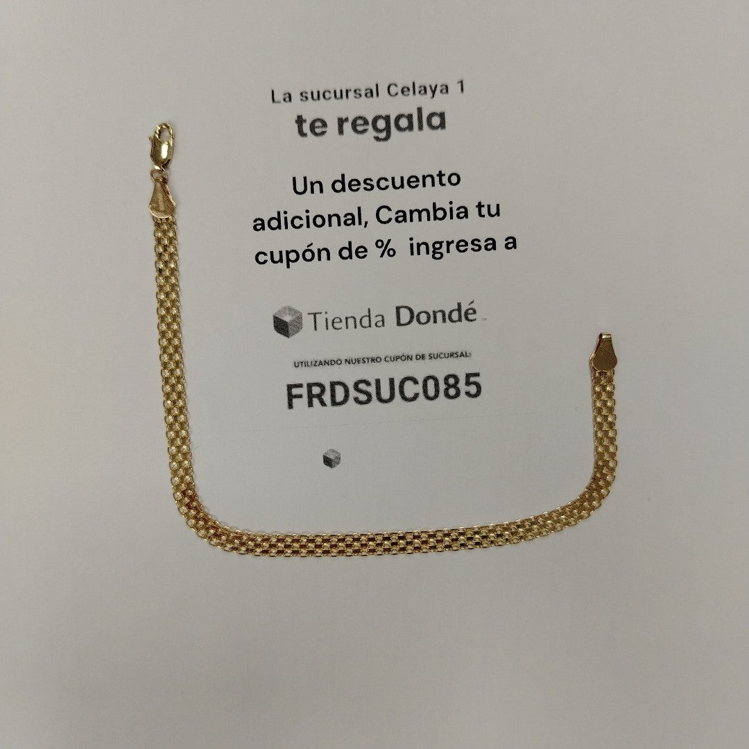 PULSERA ESPECIAL 14K 21 CM 5 GR (NUEVO)