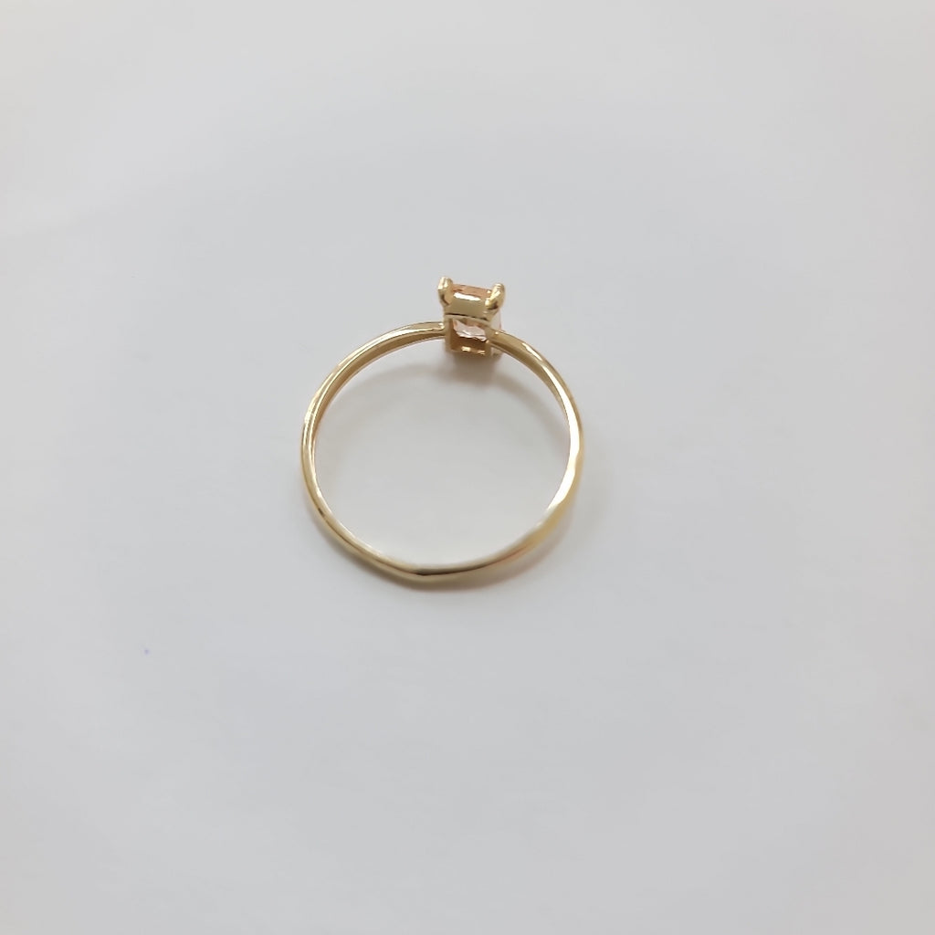 ANILLOS TEJIDO ANILLITO C PIEDRA DE COLOR 14K 8 1.2 GR (NUEVO)