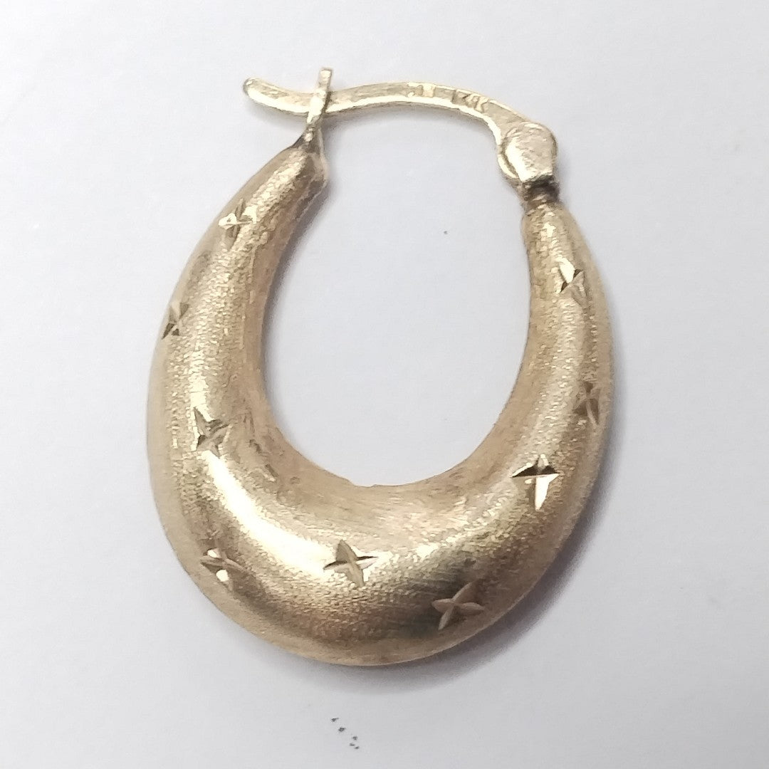 ARRACADAS PAR ORO 14 K 1.5 GRMS (SEMINUEVO)