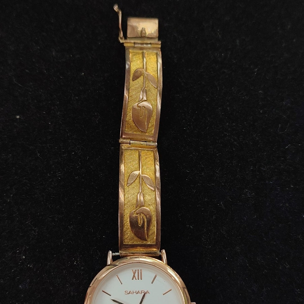 RELOJ CAJA ACERO PULSO ORO ORO 8 K 21.5 GRMS (SEMINUEVO)