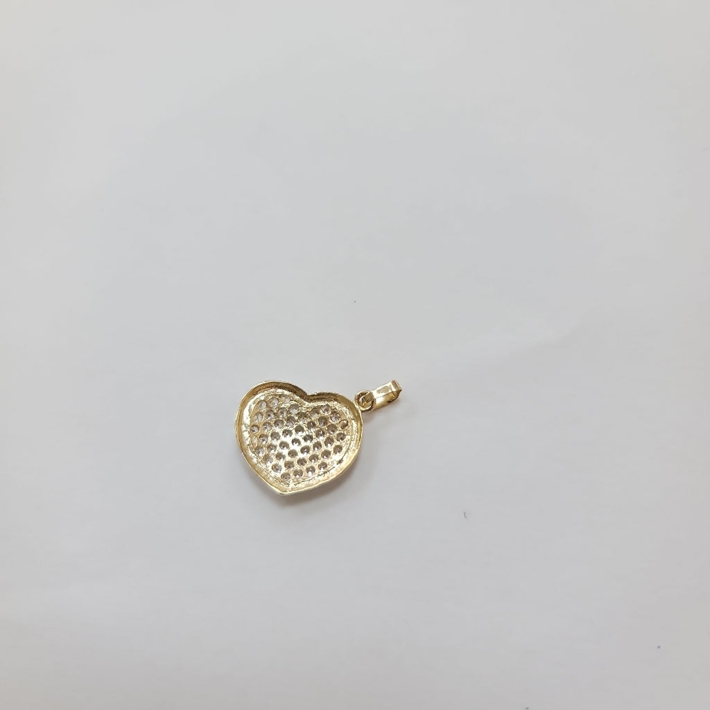 DIJE CORAZON CON CIRCONIAS 14K 1.8 GR (NUEVO)