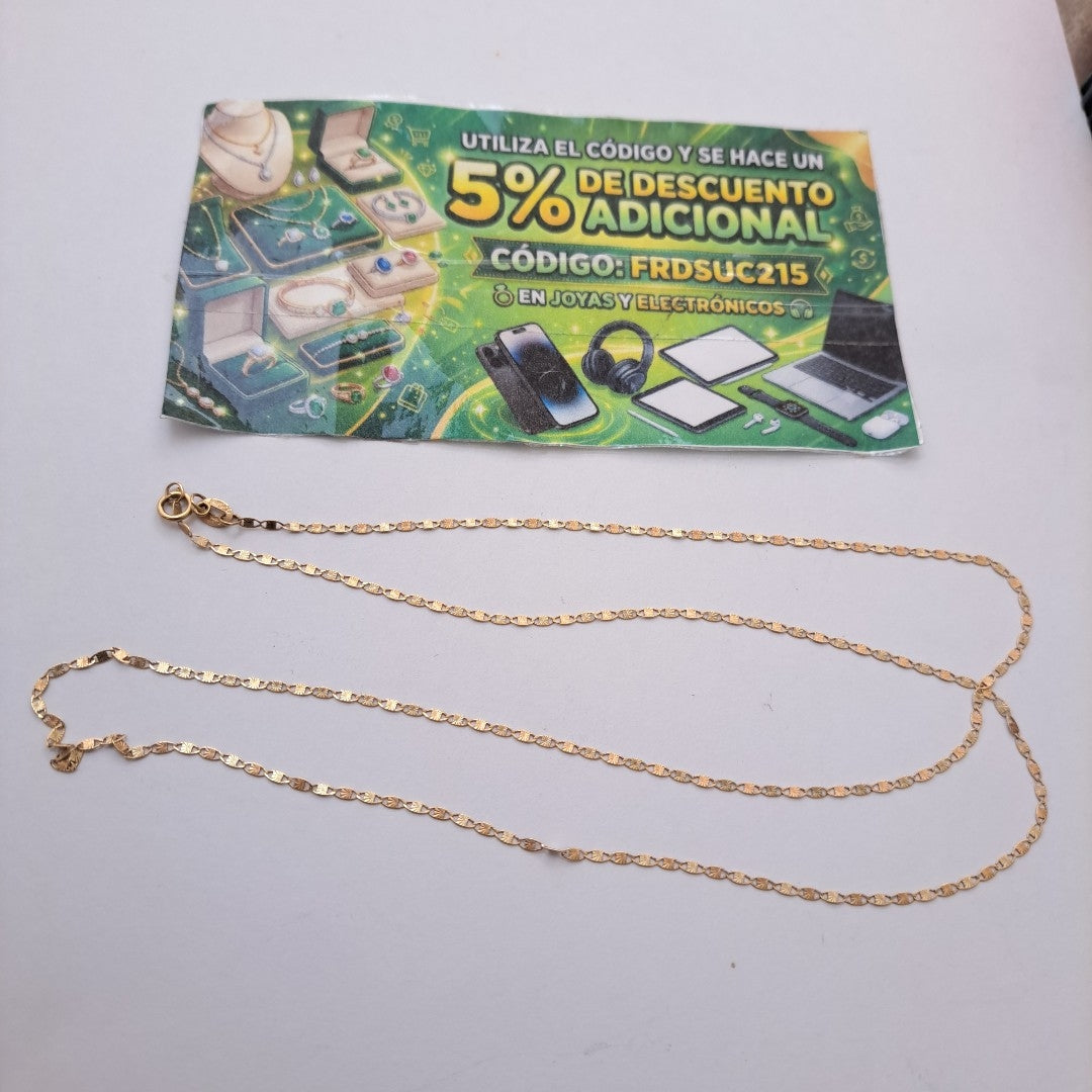 CADENA ORO 10 K 2,00 GRMS (SEMINUEVO)