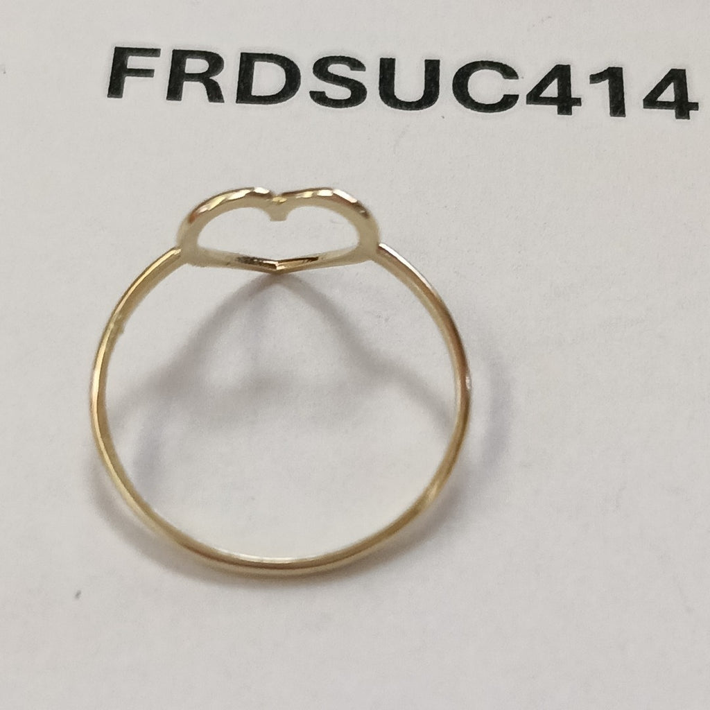 ANILLOS ANILLITO FIG CORAZON 10K TALLA 8 0.8 GR (NUEVO)