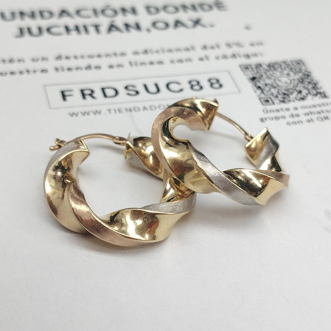 ARRACADAS PAR ORO 14 K 3,80 GRMS (SEMINUEVO)
