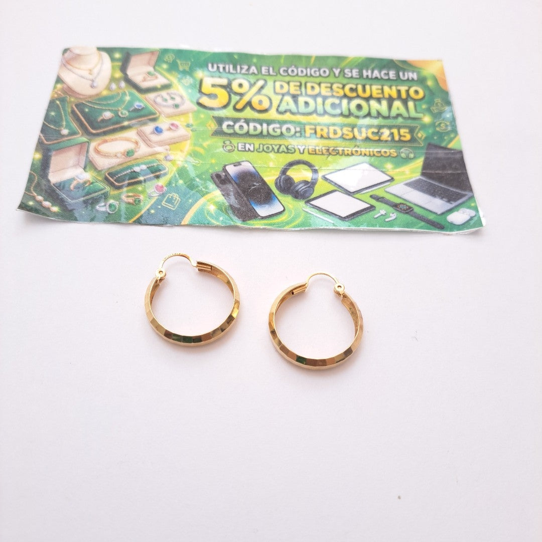 ARRACADAS PAR ORO 10 K 2.6 GRMS (SEMINUEVO)