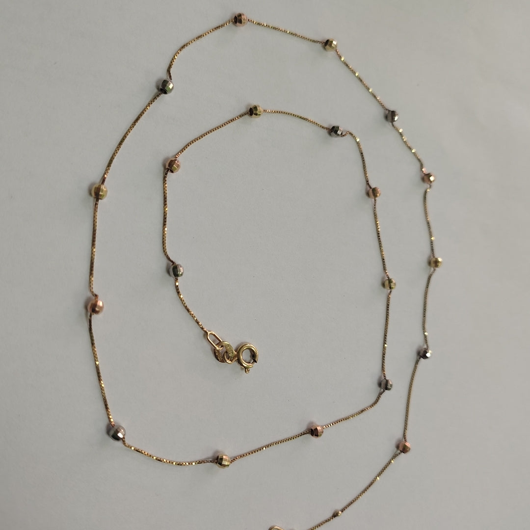 GARGANTILLA ORO, ORO COMBINADO 10 K 2.3 GRMS (SEMINUEVO)