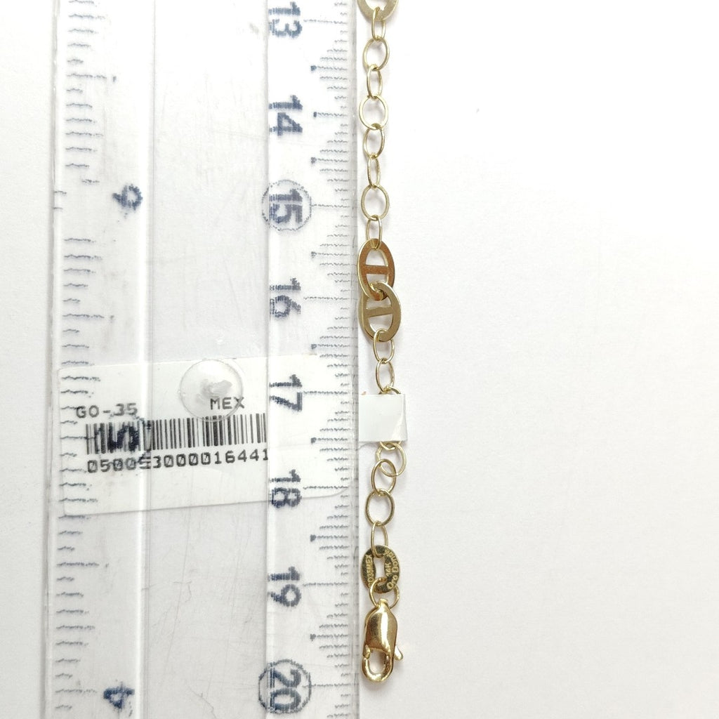 PULSERA ESPECIAL 14K 21 CM 1.9 GR (NUEVO)