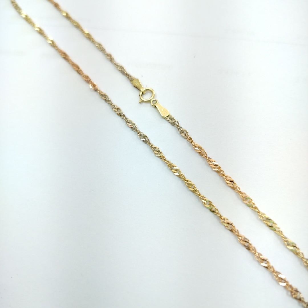 CADENA ORO,ORO COMBINADO 10 K 3,30 GRMS (SEMINUEVO)