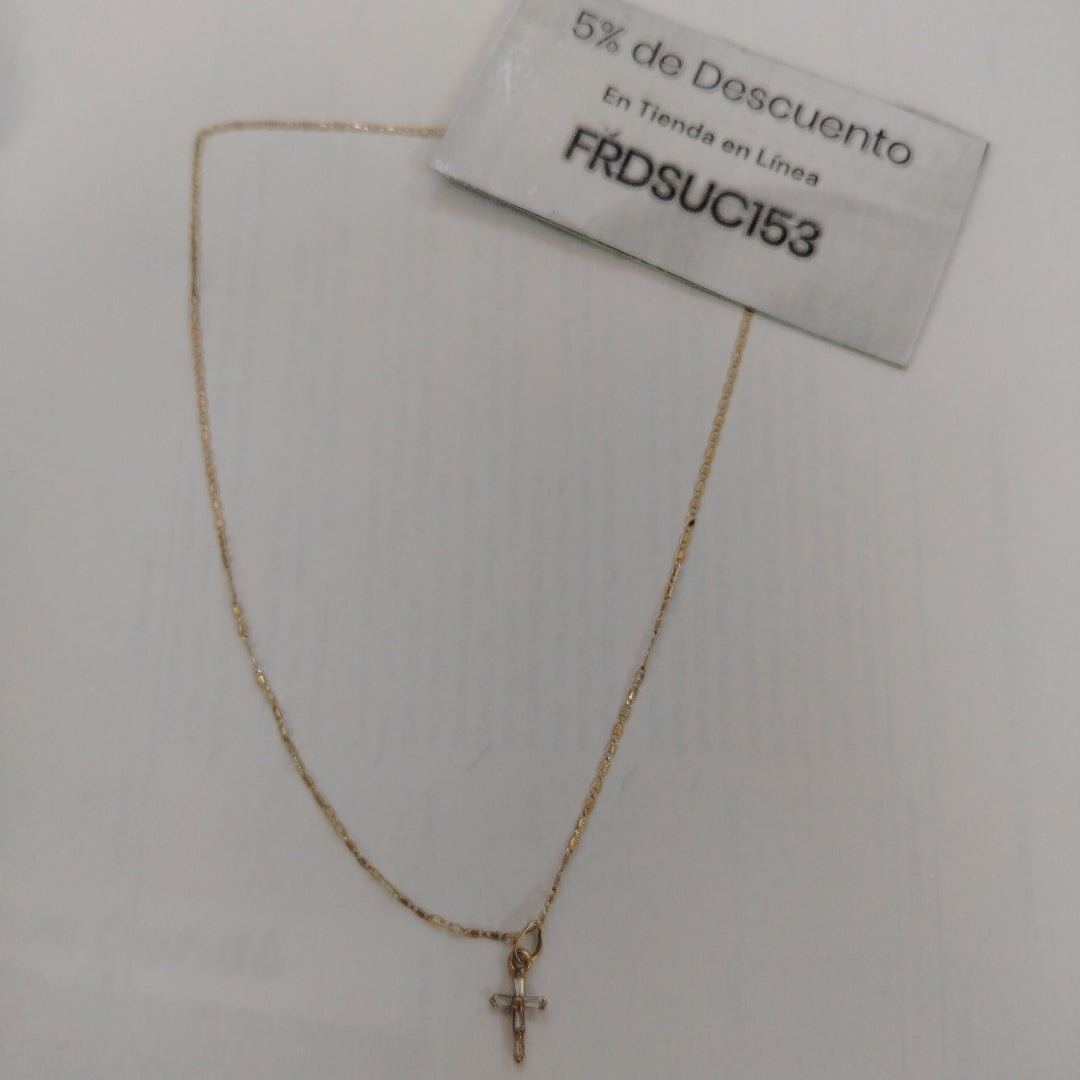 CADENA, DIJE ORO 10 K 1.5 GRMS (SEMINUEVO)