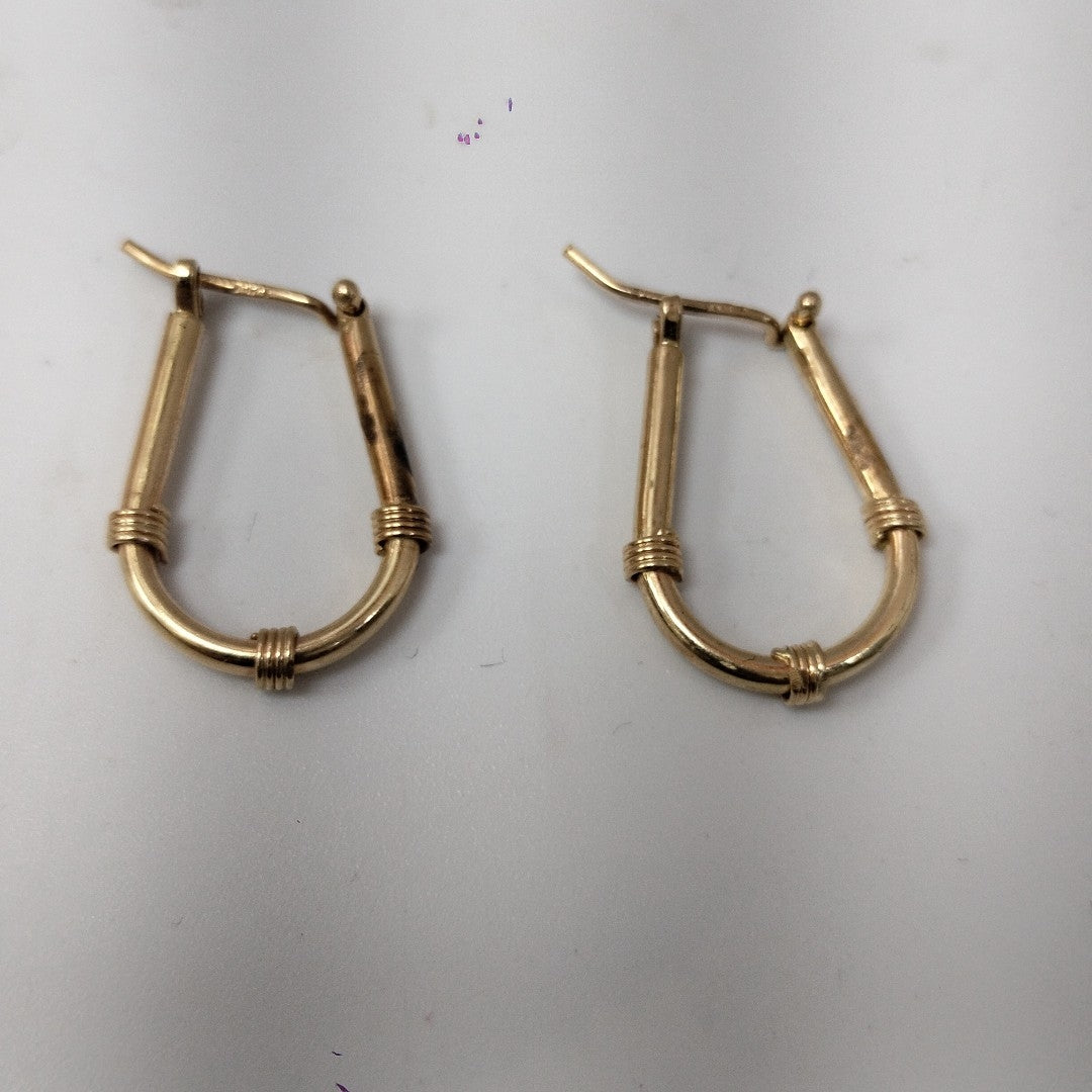 ARRACADAS PAR ORO 14 K 2.7 GRMS (SEMINUEVO)