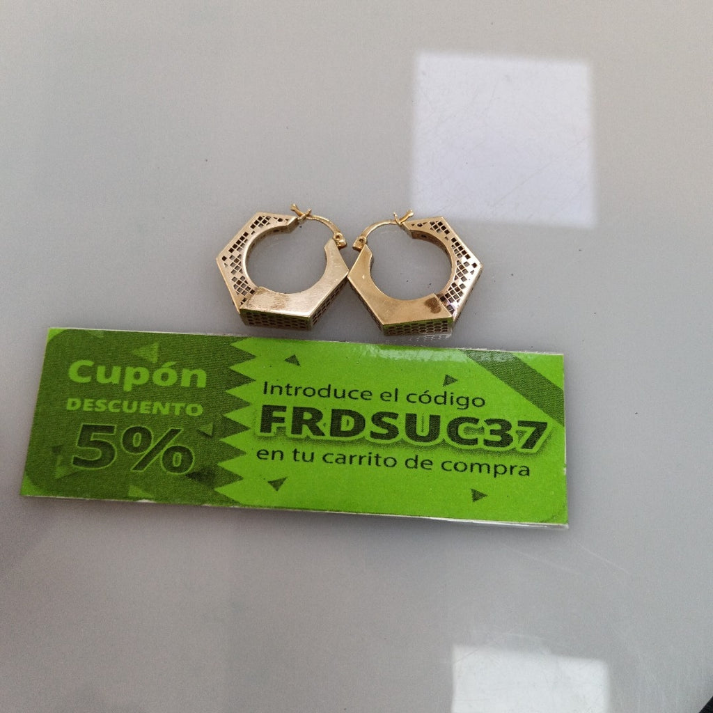 ARRACADAS PAR ORO 10 K 3.4 GRMS (SEMINUEVO)