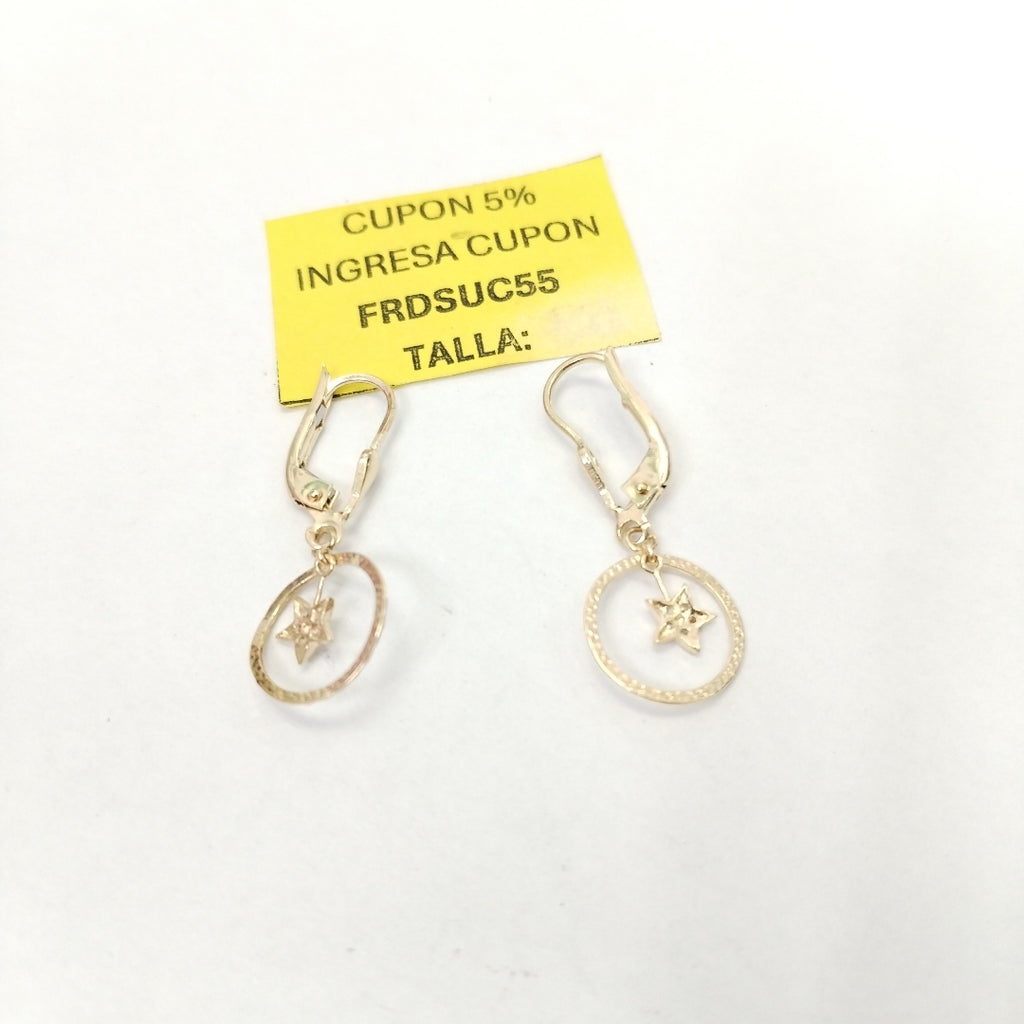ARETES PAR ORO 14 K 1,60 GRMS (SEMINUEVO)