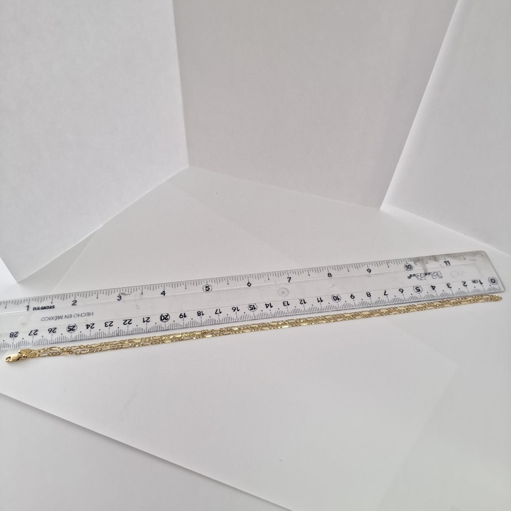 CADENA 3X1 DIAMANTADA 14K 55 CM 4.8 GR (NUEVO)