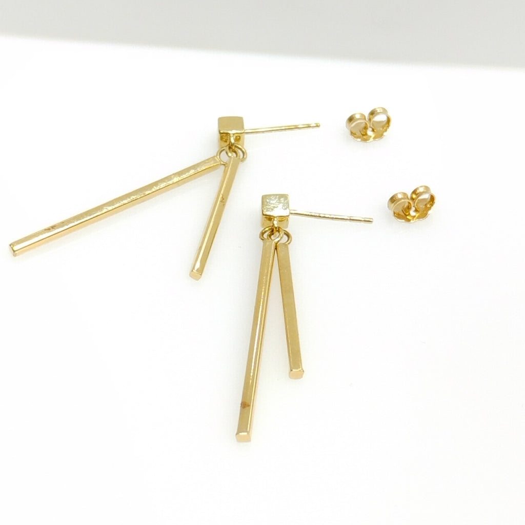 ARETES PAR ORO 14 K 2,00 GRMS (SEMINUEVO)