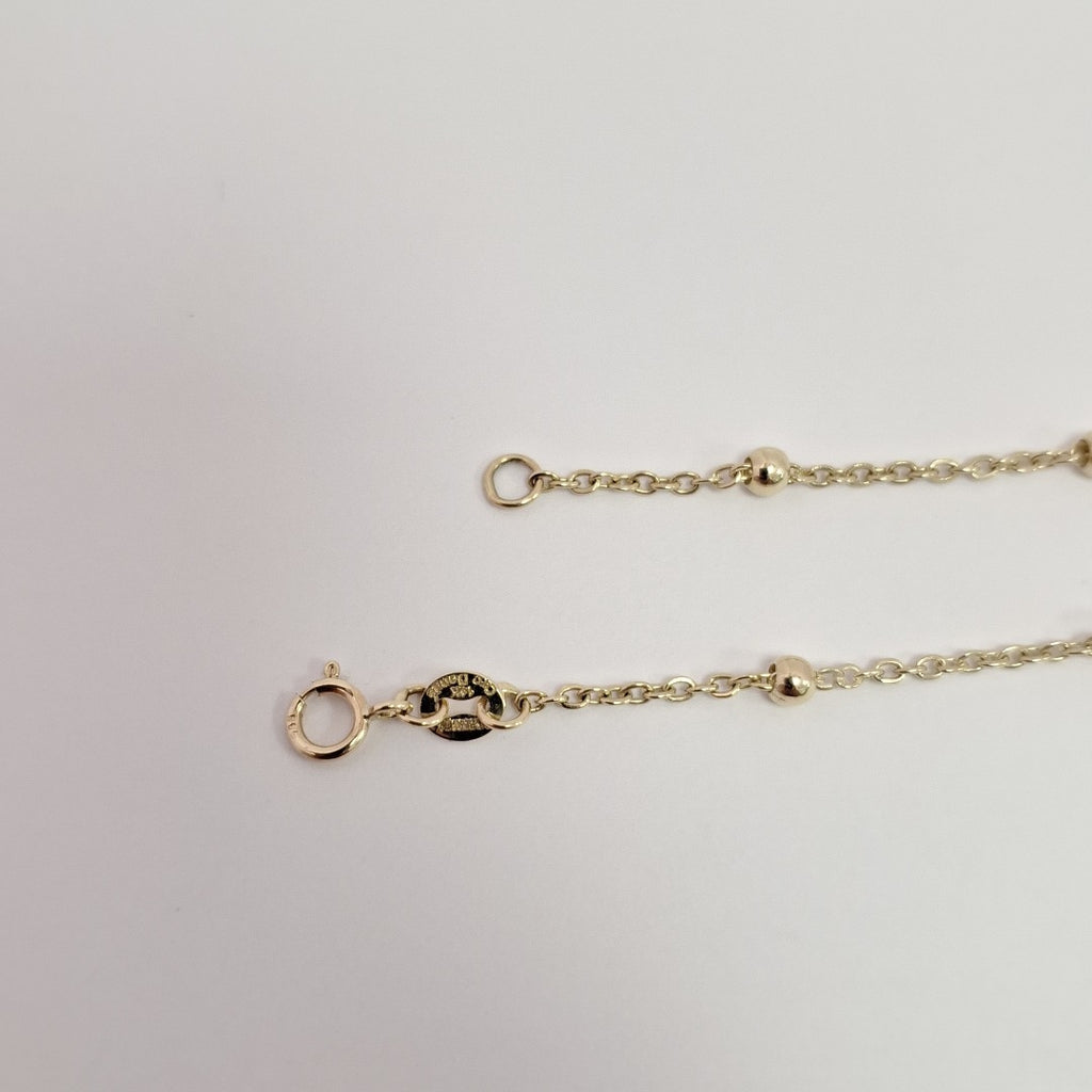 PULSERA TEJIDO ESPECIAL ARBOL 14K 18 CM 1.8 GR (NUEVO)