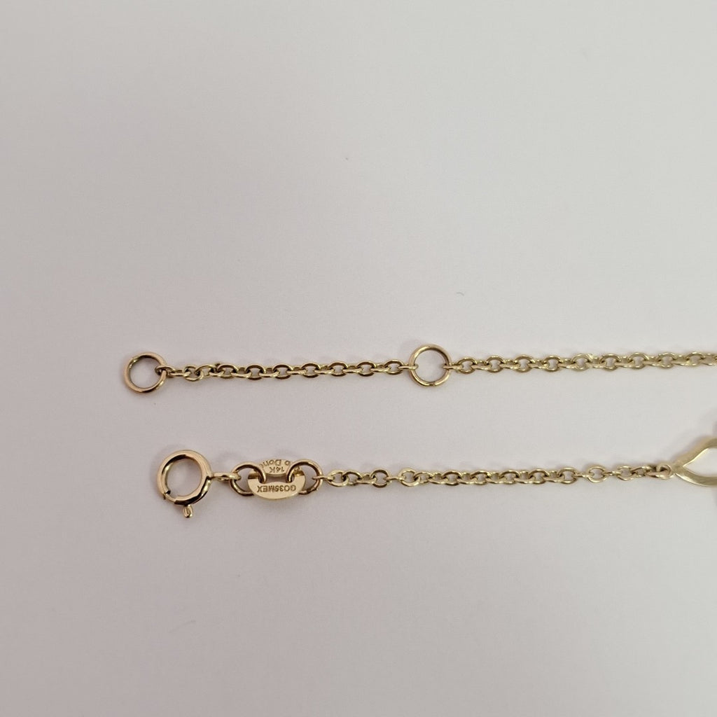 PULSERA ESPECIAL C MARIPOSAS 14K 18 CM 1.7 GR (NUEVO)