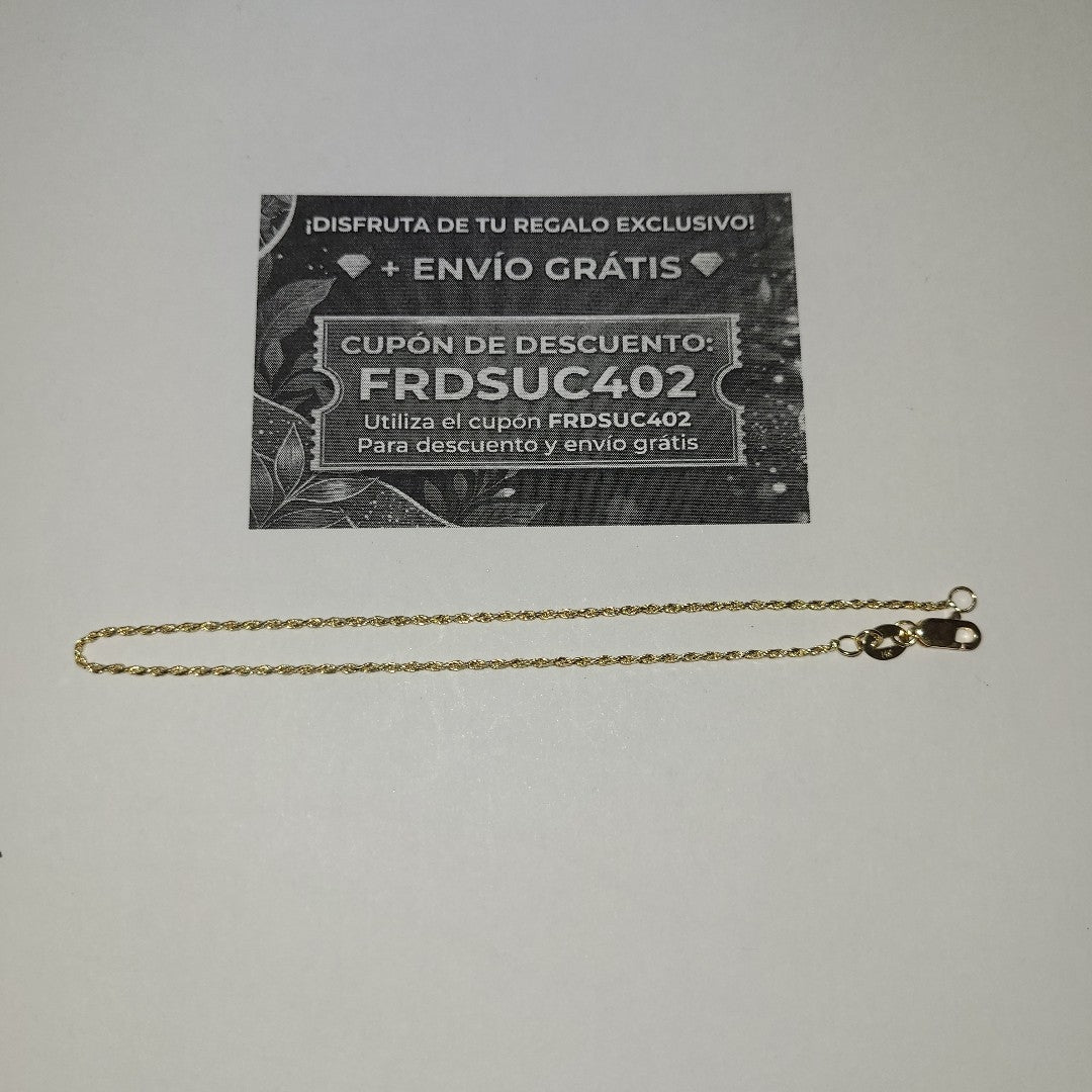 PULSERA TORZAL 14K 21 CM 1.4 GR (NUEVO)