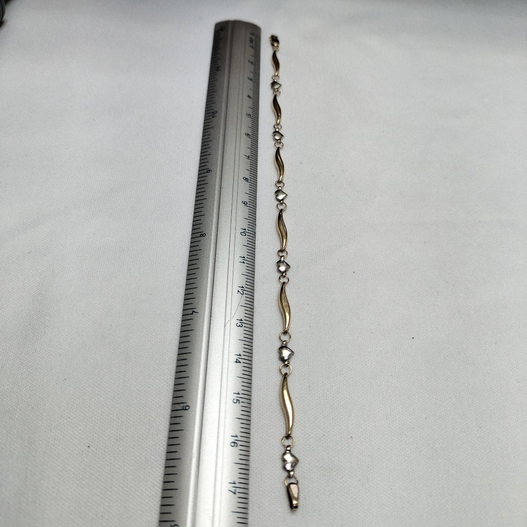 PULSERA ORO COMBINADO 14 K 2,40 GRMS (SEMINUEVO)