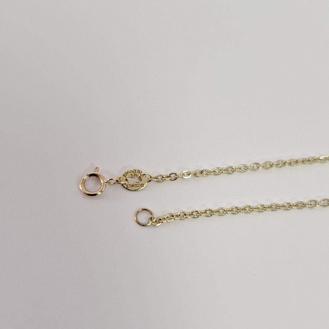 PULSERA TEJIDO ESPECIAL CON MANDALA 14K 18 CM 1.3 GR (NUEVO)