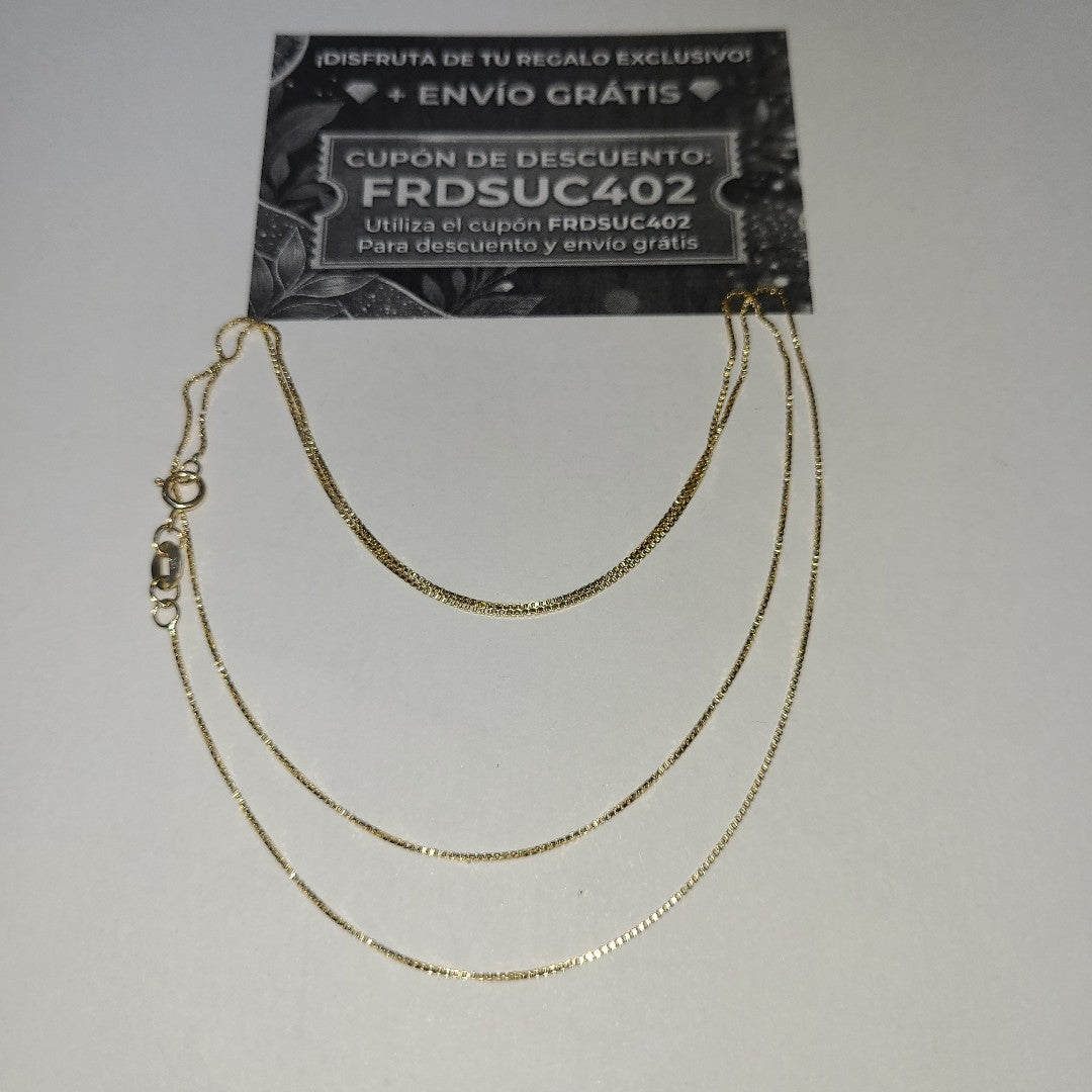 CADENA VENECIANO 14K 55 CM 1.8 GR (NUEVO)