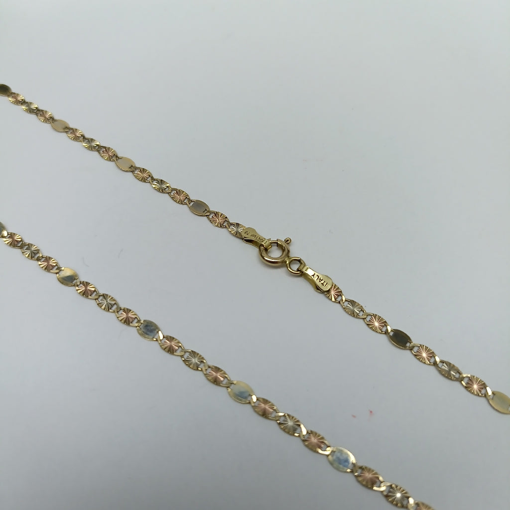 CADENA ORO,ORO COMBINADO 14 K 3,30 GRMS (SEMINUEVO)
