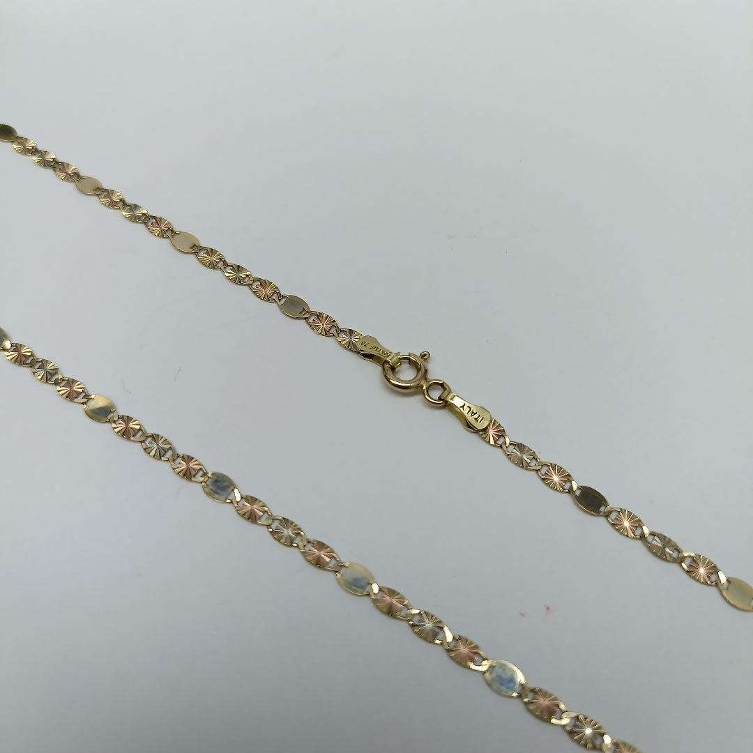 CADENA ORO,ORO COMBINADO 14 K 3,30 GRMS (SEMINUEVO)