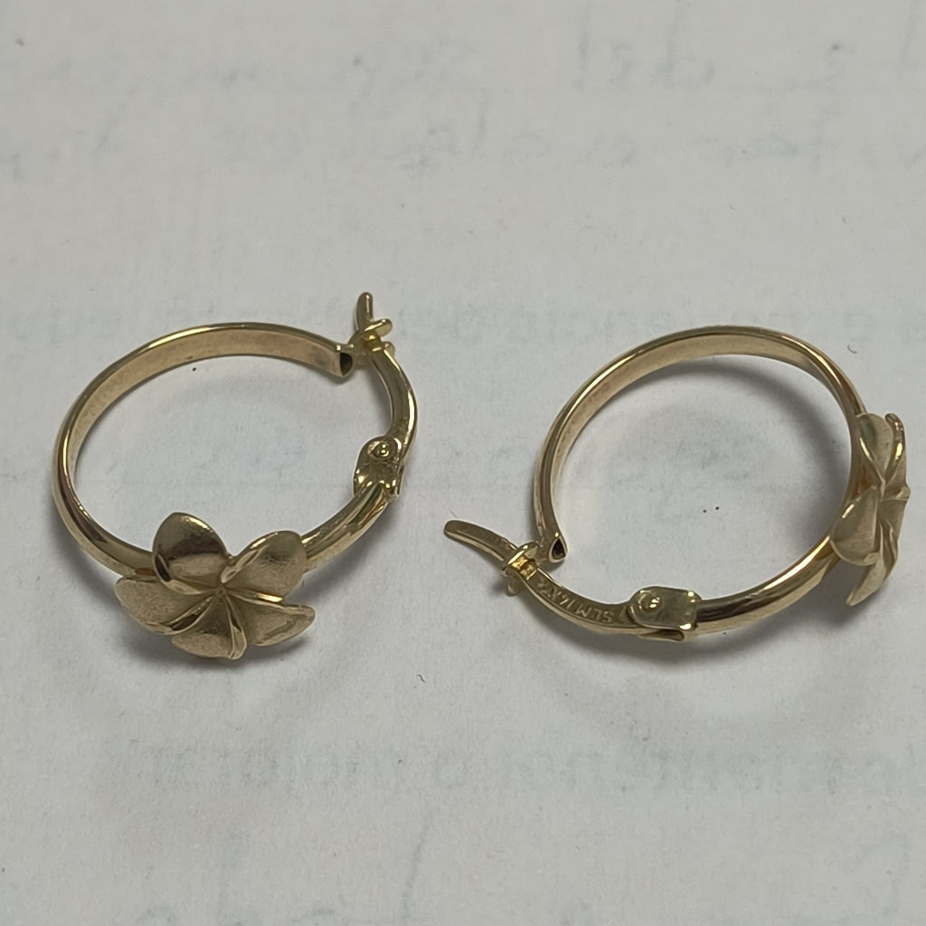 ARRACADAS PAR ORO 14 K 1.5 GRMS (SEMINUEVO)