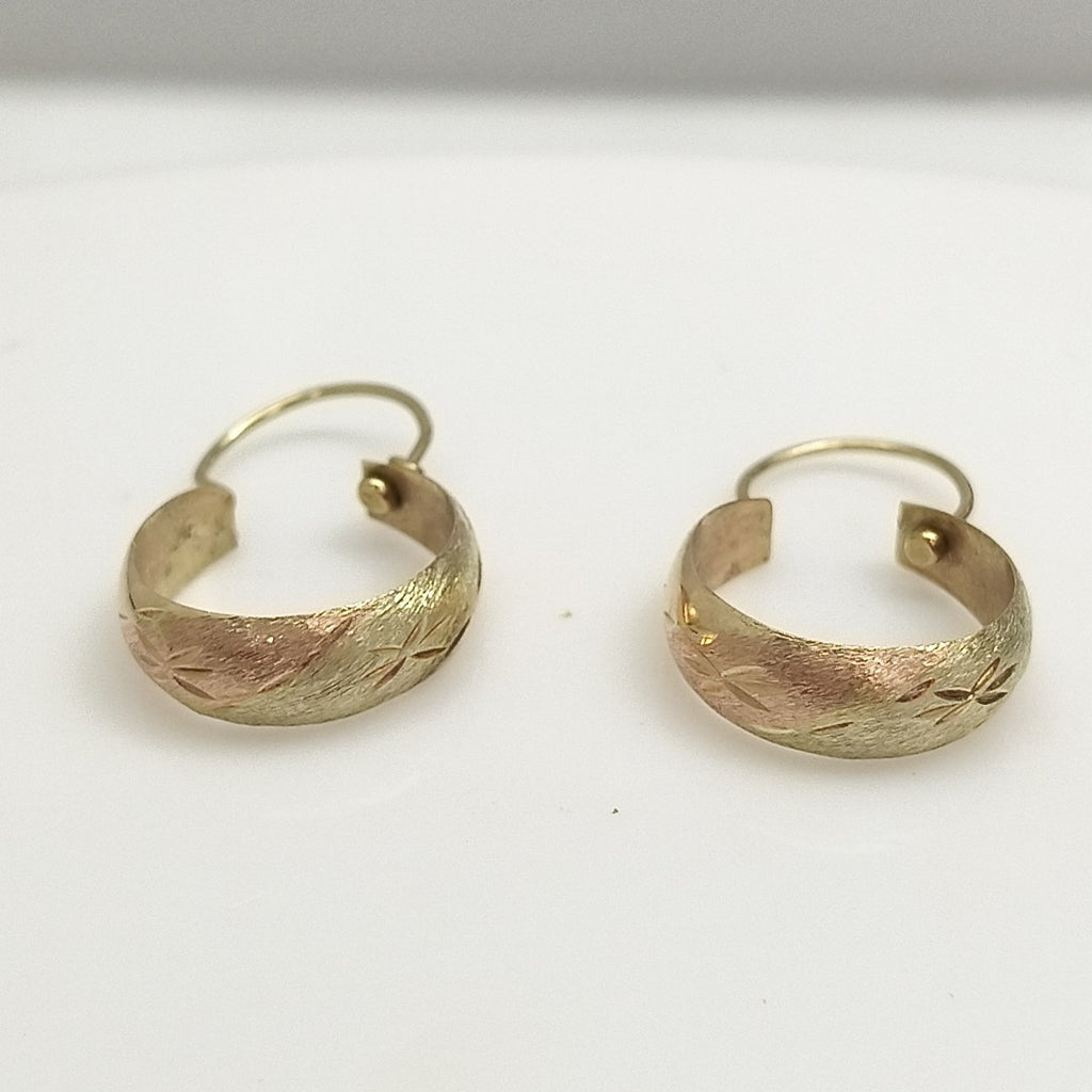 ARRACADAS PAR ORO 8 K 1,60 GRMS (SEMINUEVO)