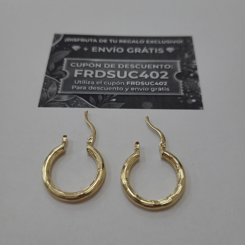 ARETES ARRACADAS 14K 2.7 GR (NUEVO)
