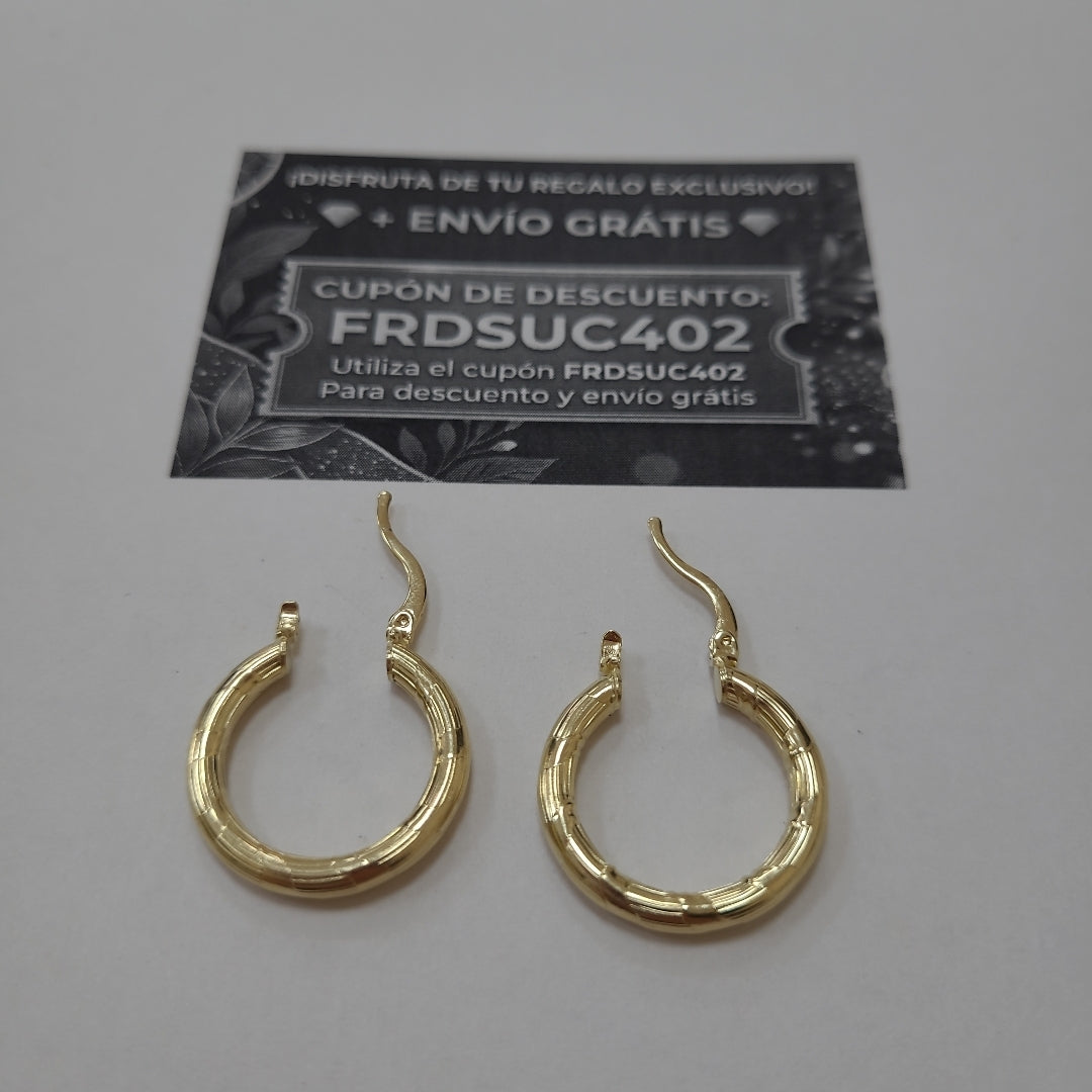 ARETES ARRACADAS 14K 2.7 GR (NUEVO)