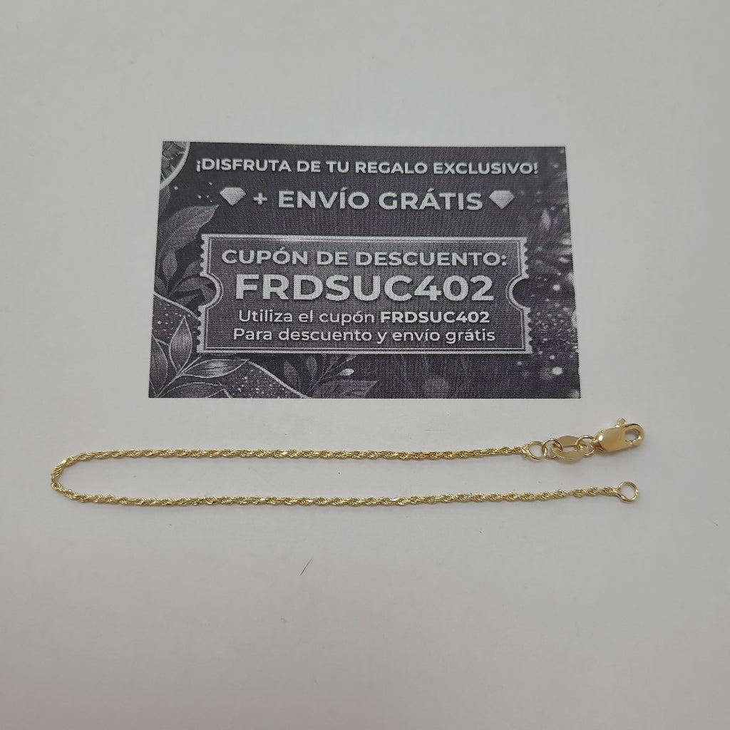 PULSERA TORZAL 14K 18 CM 1.3 GR (NUEVO)