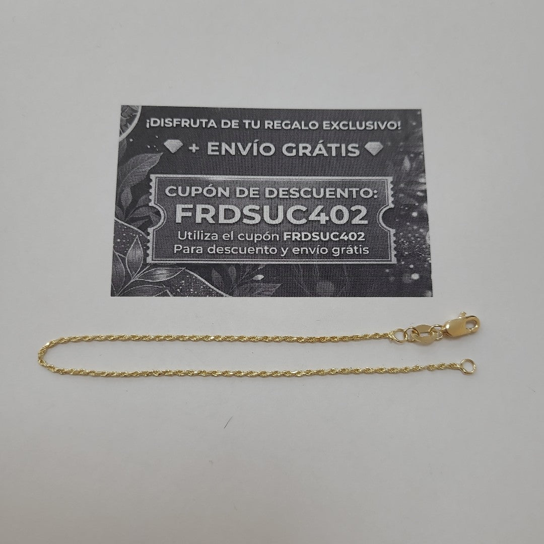 PULSERA TORZAL 14K 18 CM 1.3 GR (NUEVO)